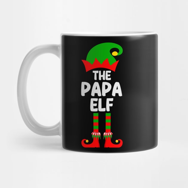 Papa Elf Matching Family Group Christmas Party Pajama by DragonTees